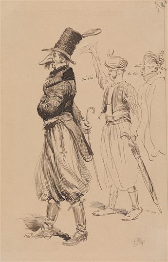ÉDOUARD DETAILLE (Paris 1848-1912 Paris) Group of 5 drawings.